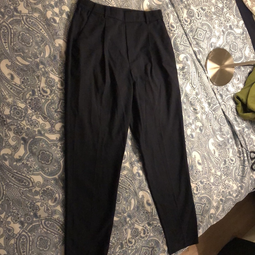 Uniqlo, like new, dark blue, high rise, stylish pants